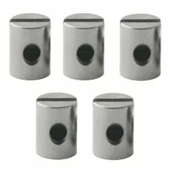 Elvedes 5 Serres-cable 5x7 Mm Chromé Pour Frein Vélo