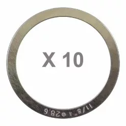Elvedes Blister De 10 Entretoises 0,25mm Pour Jeu De Direction Vélo