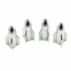 Funecobikes Bouchon De Valve Missile Argent En Aluminium - Par 4 -Ventes de pièces de vélo bouchon de valve missile argent en aluminium par 4 2