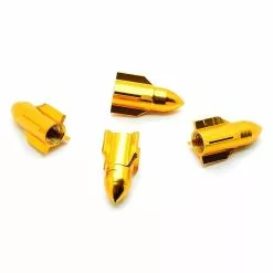 Funecobikes Bouchon De Valve Missile Doré En Aluminium - Par 4 -Ventes de pièces de vélo bouchon de valve missile dore en aluminium par 4 2