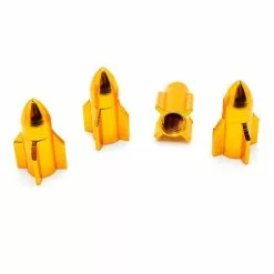 Funecobikes Bouchon De Valve Missile Doré En Aluminium - Par 4