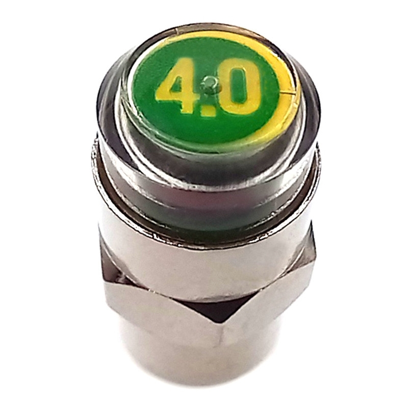 Funecobikes Bouchon De Valve Schräder - Indicateur Vert Taré à 4 Bar 3 Funecobikes Bouchon De Valve Schräder - Indicateur Vert Taré à 4 Bar