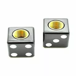 Funecobikes Bouchons De Valve Dés - Noir - Par 4 -Ventes de pièces de vélo bouchons de valve des noir par 4 2