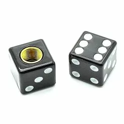 Funecobikes Bouchons De Valve Dés - Noir - Par 4 -Ventes de pièces de vélo bouchons de valve des noir par 4 3