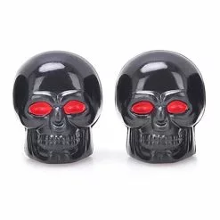 Vélo Original Bouchons Tête De Mort Noir Pour Valve Schrader Sur Roue De Vélo -Ventes de pièces de vélo bouchons tete de mort noir pour valve schrader sur roue de velo 3
