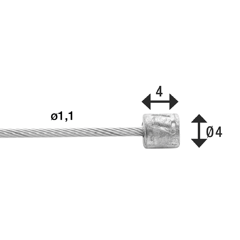 Elvedes Cable De Transmission 5000mm 19 Fils Stainless Ø1,1mm Avec Tete N Ø4x4 4 Elvedes Cable De Transmission 5000mm 19 Fils Stainless Ø1,1mm Avec Tete N Ø4x4 – Image 2