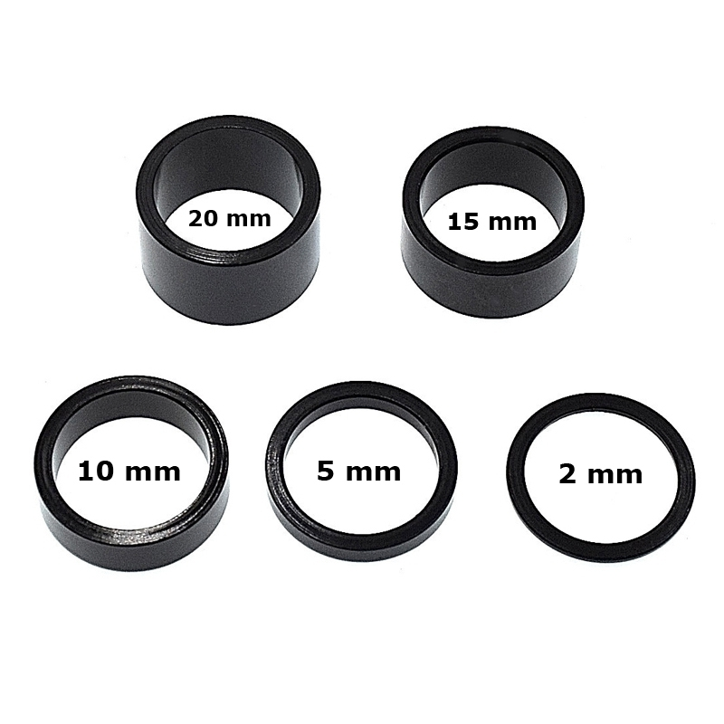 Funecobikes Coffret Entretoise Direction ALU Noir 1"1/8-28.6 Extérieur - 24 Pièces 5 Funecobikes Coffret Entretoise Direction ALU Noir 1"1/8-28.6 Extérieur - 24 Pièces – Image 3