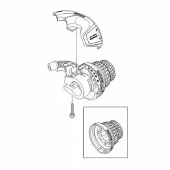 Commande De Vitesses Rotative 7 Vitesses Revoshift Shimano -Ventes de pièces de vélo commande de vitesses rotative 7 vitesses revoshift shimano 2