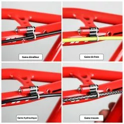MUQZI Guide Câble Et Gaine De Frein Ou Dérailleur Sur Cadre Vélo 12 MUQZI Guide Câble Et Gaine De Frein Ou Dérailleur Sur Cadre Vélo -Ventes de pièces de vélo guide cable et gaine de frein ou derailleur sur cadre velo 1 4