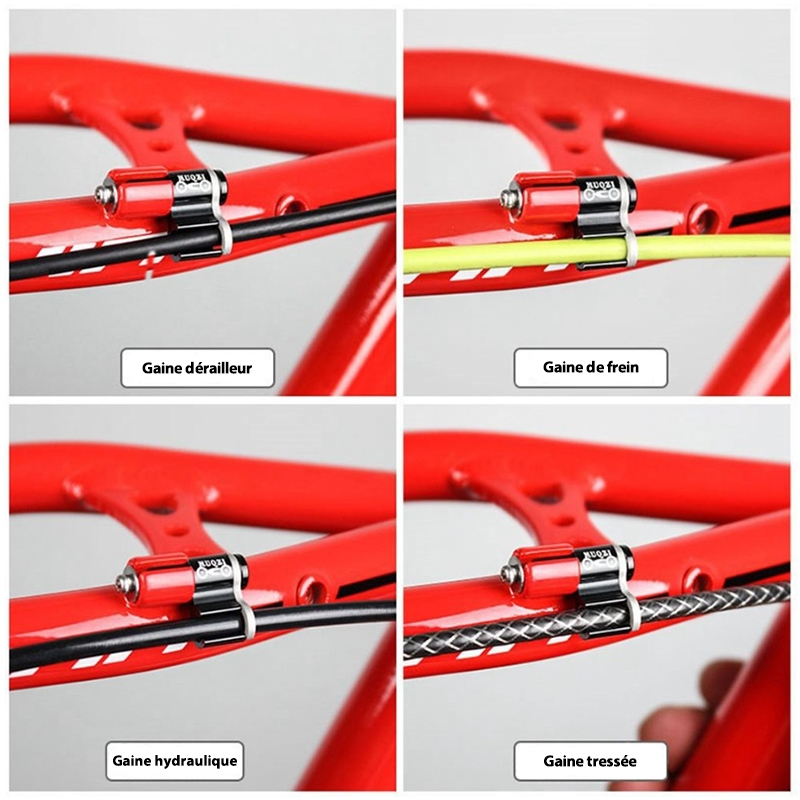 MUQZI Guide Câble Et Gaine De Frein Ou Dérailleur Sur Cadre Vélo 7 MUQZI Guide Câble Et Gaine De Frein Ou Dérailleur Sur Cadre Vélo – Image 5
