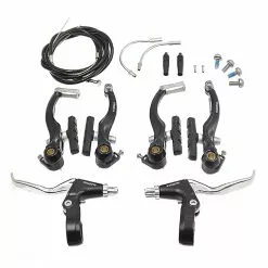 Alhonga Kit Complet De Freinage V-Brake Avant Et Arrière Pour Vélo