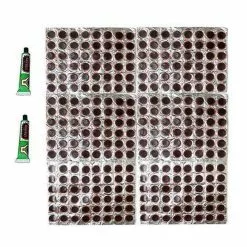 Maxxus Lot De 250 Rustines Pour Pneus De Vélo + 2 Tubes De Colle