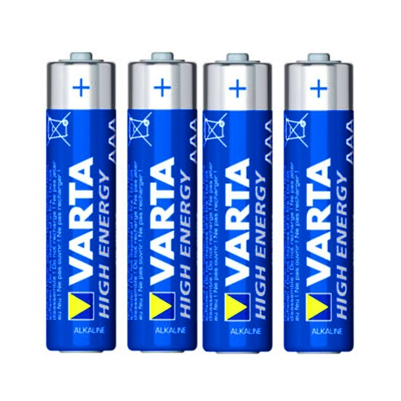 Lot De 4 Piles Alcaline, LR03 AAA 1.5 V High Energy, VARTA 3 Lot De 4 Piles Alcaline, LR03 AAA 1.5 V High Energy, VARTA