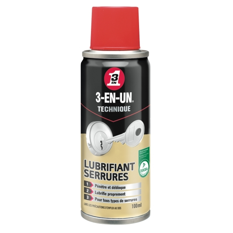 3 EN 1 Lubrifiant Serrures 100ml 3-en-un 3 3 EN 1 Lubrifiant Serrures 100ml 3-en-un