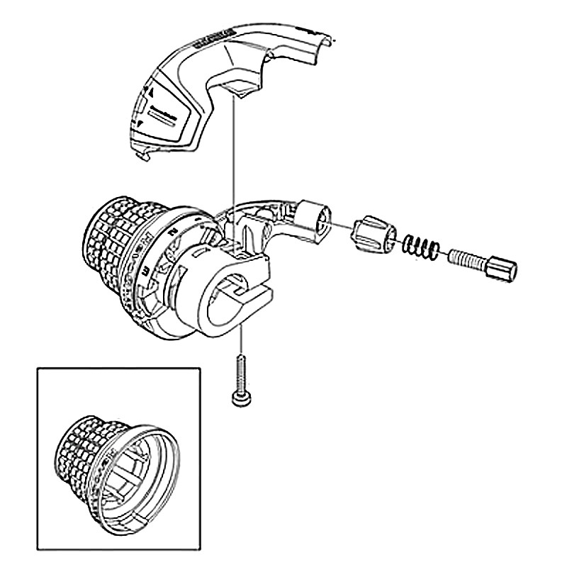 Manette Rotative Vélo 3 Vitesses Revoshift Shimano 4 Manette Rotative Vélo 3 Vitesses Revoshift Shimano – Image 2