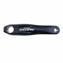 Manivelle Gauche VTT L175 SHIMANO Alu Noir HOLLOWTECH