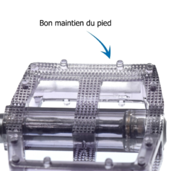 M-Wave Pédales Noir Translucide Pour Vélos BMX 9/16 -Ventes de pièces de vélo pedales noir translucide pour velos bmx 9 16 3