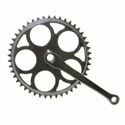 Messingschlager Pédalier Vintage Mono Plateau à Clavette