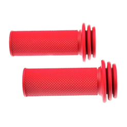Funecobikes Poignées Rouge Anti-pincement Pour Vélo Enfant