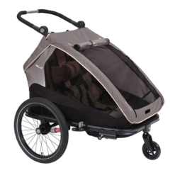 XLC Remorque Enfant Duo S 20 Gris/beige/anthracite