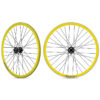 Funecobikes Roue Arriere Fixie Jante Jaune Moyeu Noir -Ventes de pièces de vélo roue arriere fixie jante jaune moyeu noir