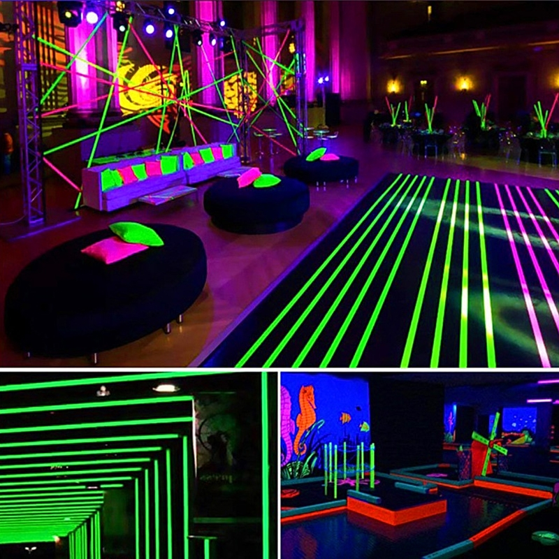 Vélo Original 6 Rouleaux UV Fluorescente Néon Ruban Pour Lumière Noire 5 Vélo Original 6 Rouleaux UV Fluorescente Néon Ruban Pour Lumière Noire – Image 3